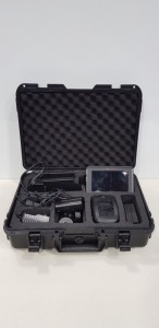 ATMOS NINJA BLADE VIDEO ASSISTANT WITH USB DOCKING STATION, BATTERIES & CHARGERS IN A CARRY CASE