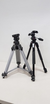 2 X CAMERA TRIPODS - KOIG KN-TRIPOD100 & MANFROTTO 055