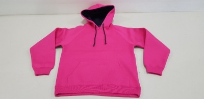 17 X BRAND NEW PAPINI ADULT FUSCHIA AND NAVY HOODED JUMPERS SIZE XS