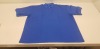 44 X BRAND NEW PAPINI POLO TOPS IN ROYAL BLUE IN SIZES ( 27 X IN UK 4XL) ( 17 X IN UK S )