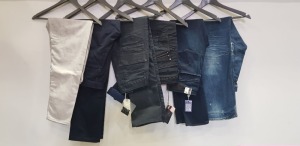 6 X BRAND NEW G STAR RAW JEANS IN VARIOUS COLOURS IN VARIOUS SIZES