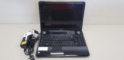 TOSHIBA P300 LAPTOP WITH 17 SCREEN HARD DRIVE WIPED WITH CHARGER