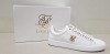 10 X BRAND NEW SIKSILK PRESTIGE WHITE & GOLD TRAINERS UK SIZE 9