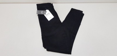 27 X BRAND NEW MISS SELFRIDGE BLACK DENIM JEANS SIZE 6 RRP £34.00 (TOTAL RRP £918.00)