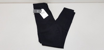 25 X BRAND NEW MISS SELFRIDGE BLACK DENIM JEANS SIZE 6 RRP £34.00 (TOTAL RRP £850.00)