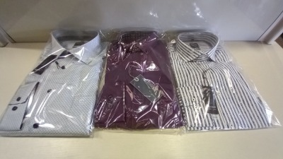 20 X BRAND NEW MENS DESIGNER BUTTON SHIRTS IN VARIOUS STYLES AND SIZES I.E OLYMP LUXOR, ETERNA AND OLYMP LEVEL 5