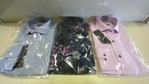 20 X BRAND NEW MENS DESIGNER BUTTON SHIRTS IN VARIOUS STYLES AND SIZES I.E ETERNA