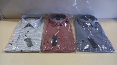 20 X BRAND NEW MENS DESIGNER BUTTON SHIRTS IN VARIOUS STYLES AND SIZES I.E OLYMP