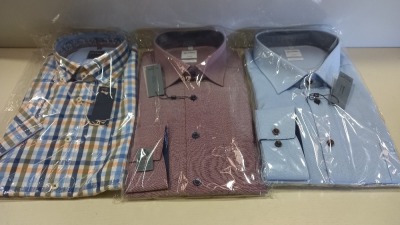 20 X BRAND NEW MENS DESIGNER BUTTON SHIRTS IN VARIOUS STYLES AND SIZES I.E OLYMP