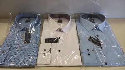 20 X BRAND NEW MENS DESIGNER BUTTON SHIRTS IN VARIOUS STYLES AND SIZES I.E OLYMP