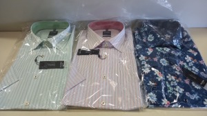 20 X BRAND NEW MENS DESIGNER BUTTON SHIRTS IN VARIOUS STYLES AND SIZES I.E OLYMP