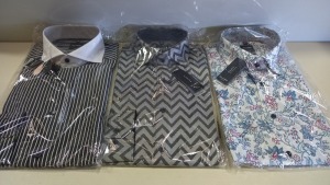 20 X BRAND NEW MENS DESIGNER BUTTON SHIRTS IN VARIOUS STYLES AND SIZES I.E OLYMP