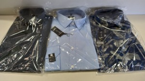 20 X BRAND NEW MENS DESIGNER BUTTON SHIRTS IN VARIOUS STYLES AND SIZES I.E OLYMP