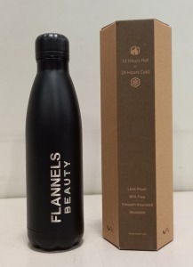 19 X BRAND NEW FLANNELS BEAUTY MOOD COLLECTION LEAK PROOF VACUUM INSULATED 500ML BOTTLES (PICK LOOSE - 1/2 CARTON)