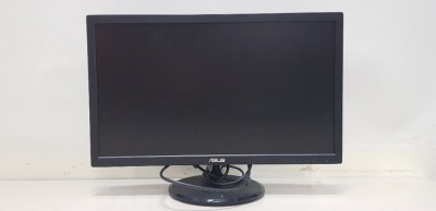 5 X ASUS 21.5 LCD MONITORS WITH POWER LEADS MODEL NUMBER VP228