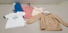 30 PIECE MIXED HAPPYOLOGY BABY CLOTHING LOT CONTAINING BERYL TEE TOP, JACINTA RICE DRESS, BLUSH SMOCKED JACKET AND A JENNY BLOUSE ETC