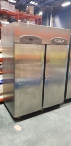 1 X STAINLESS STEEL DOUBLE DOOR FOSTER FRIDGE