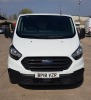 WHITE FORD TRANSIT CUSTOM 300 BASE. ( DIESEL ) Reg : BP18 VZR, Mileage : 71,650 Details: FIRST REGISTERED 13/7/2018 2 X IGNITION KEYS + 3 VAN LOCK KEYS WITH LOG BOOK MOT UNTIL 13/7/2022 ENGINE SIZE: 1995CC - 11