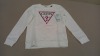 20 X BRAND NEW GUESS SWEATSHIRTS - SIZE UK 8 + 12 RRP €34.90