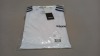 21 X BRAND NEW ADIDAS WHITE/BLACK T-SHIRT 13 X 9-10yrs 8 X 7-8yrs