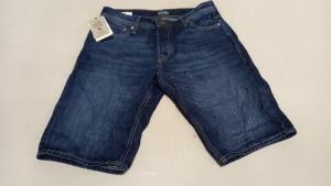 10 X BRAND NEW JACK JONES BLUE DENIM (JEAN) SHORTS - SIZE XXL