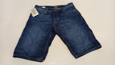 10 X BRAND NEW JACK JONES BLUE DENIM (JEAN) SHORTS - SIZE XL