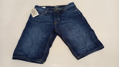 10 X BRAND NEW JACK JONES BLUE DENIM (JEAN) SHORTS - SIZE XL