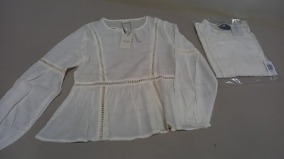 20 X BRAND NEW JACQUELINE DE YONG TRINITY LACE BLOUSE - SIZE UK 10 RRP £16.00