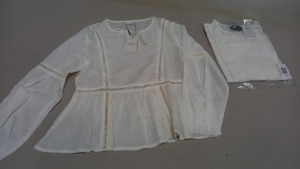 20 X BRAND NEW JACQUELINE DE YONG TRINITY LACE BLOUSE - SIZE UK 8 RRP £16.00