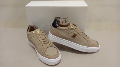 8 X BRAND NEW SIKSILK BEIGE GHOST TRAINERS - SIZED UK11 & UK6