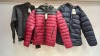 5 PIECE MIX COAT LOT 2 X BLEND JACKETS, 1 X TOPSHOP KNIT FLEECE , 2 X ONLY AND SONS QUILTED HOODED COATS