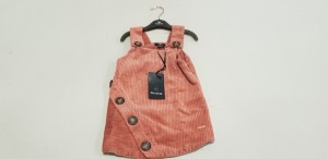 10 X BRAND NEW FIRETRAP PINK PINAFORE DRESSES IN SIZES UK 2-3 YEARS - 6-7 YEARS AND 7-8 YEARS