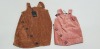 10 X BRAND NEW FIRETRAP PINK AND BROWN PINAFORE DRESSES IN SIZES UK 4-5 YEARS AND 11-12 YEARS