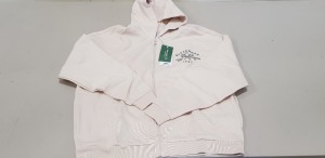 15 X BRAND NEW SLAZENGER CREAM ZIP UP HOODIES IN SIZE UK 12