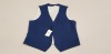 25 PIECE MIXED CLOTHING LOT CONTAINING BURTON MENSWEAR WAISTCOATS IN NAVY IN VARIOUS SIZES