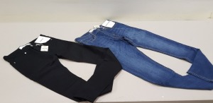 16 X TOP MAN JEANS IN BLUE AND BLACK VARIOUS SIZES