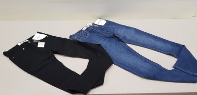 16 X TOP MAN JEANS IN BLUE AND BLACK VARIOUS SIZES