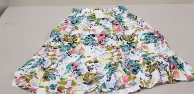 40 X JACQUELINE DE YONG MULTI-COLOUR MIDI SKIRT 20 X SIZE 8 20 X SIZE 10