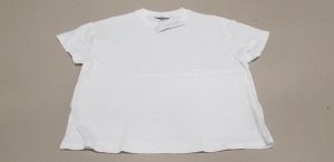 34 X BRAND NEW TOP SHOP WHITE T SHIRTS SIZE S AND XS RRP £10 (TOTAL RRP £340)