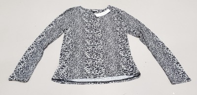 40 X BRAND NEW TOPSHOP ZEBRA PRINT TOPS UK SIZE 16 RRP £19.99 (TOTAL RRP £799.60)