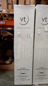 BRAND NEW VERNON TUTBURY 900 QUADRANT SHOWER DOOR (SVQC 9CR EBSL)