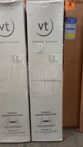 BRAND NEW VERNON TUTBURY 900 QUADRANT SHOWER DOOR (SVQC 9CR EBSL)