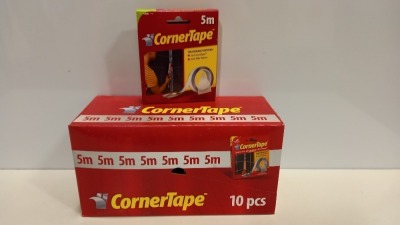 300 X BRAND NEW ROLLS OF 5M CORNER TAPE - IN 30 BOXES