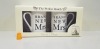 80 X BRAND NEW AMORE BY JULIANNA THE PERFECT MATCH NOVELTY SET OF 2 MUGS