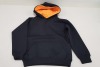 20 X BRAND NEW PAPINI FUSCHIA / NAVY CHILDRENS HOODIES AGE 9-10 YEARS