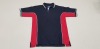 50 X BRAND NEW PAPINI NAVY / RED CHILDRENS POLO SHIRTS AGE 11-12 YEARS