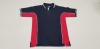 50 X BRAND NEW PAPINI NAVY / RED CHILDRENS POLO SHIRTS AGE 7-8 YEARS