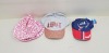 50 X BRAND NEW HATS IN VARIOUS STYLES AND SIZES