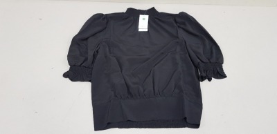 15 X BRAND NEW DOROTHY PERKINS TOP IN ALL BLACK IN SIZES ( UK 8 )