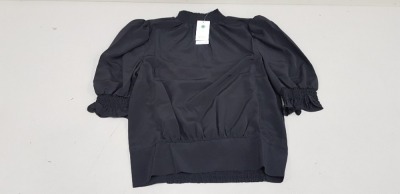 15 X BRAND NEW DOROTHY PERKINS TOPS IN ALL BLACK IN SIZES ( UK SIZE 18 )